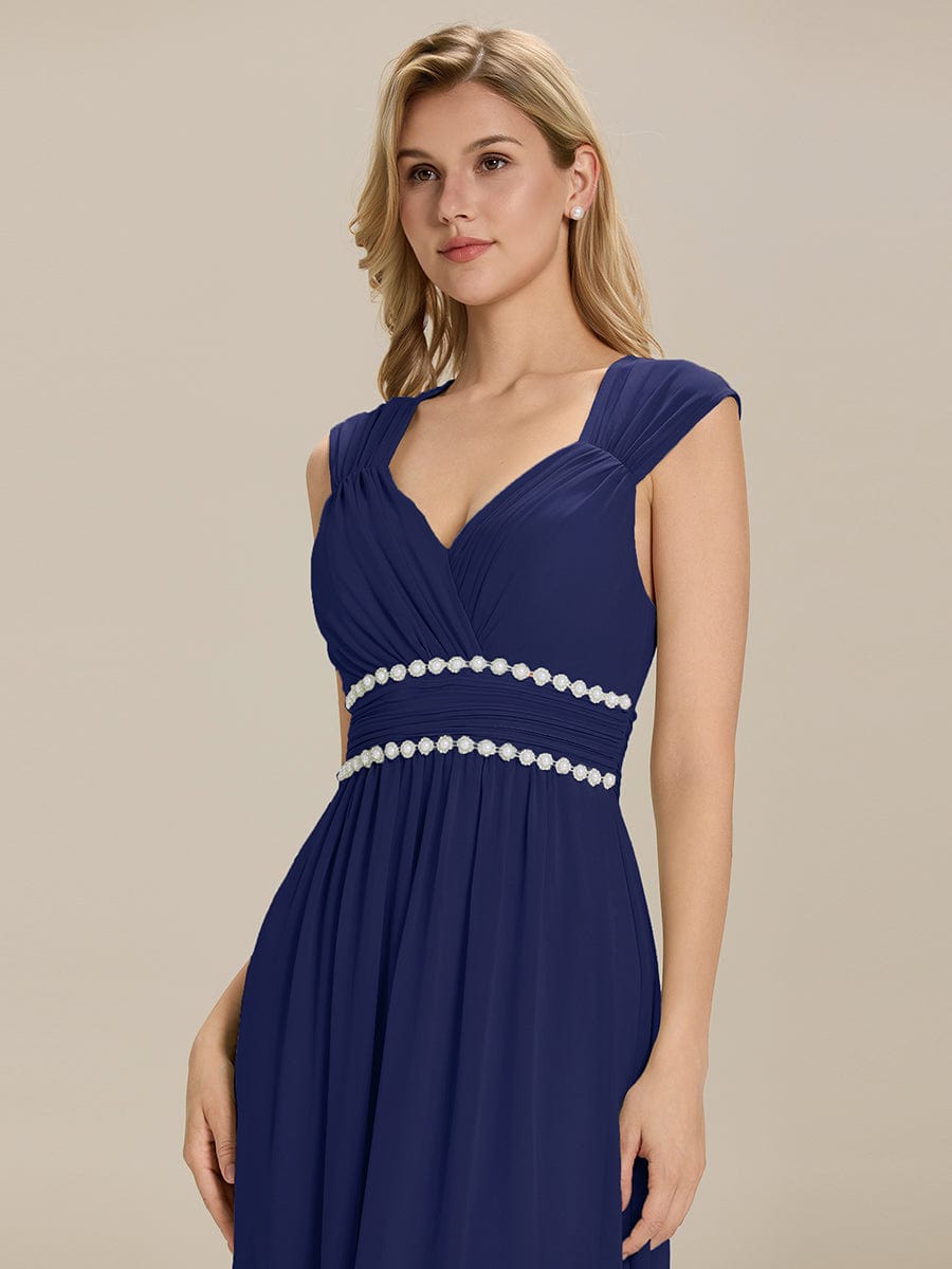 ever ZELINA| Grecian Style Pleated Chiffon Maxi Bridesmaid Dress