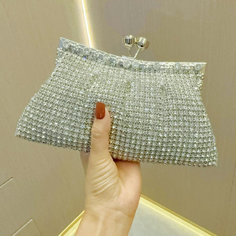 Luxury Rhinestone Shiny Bridal Wedding Matching Evening Bags