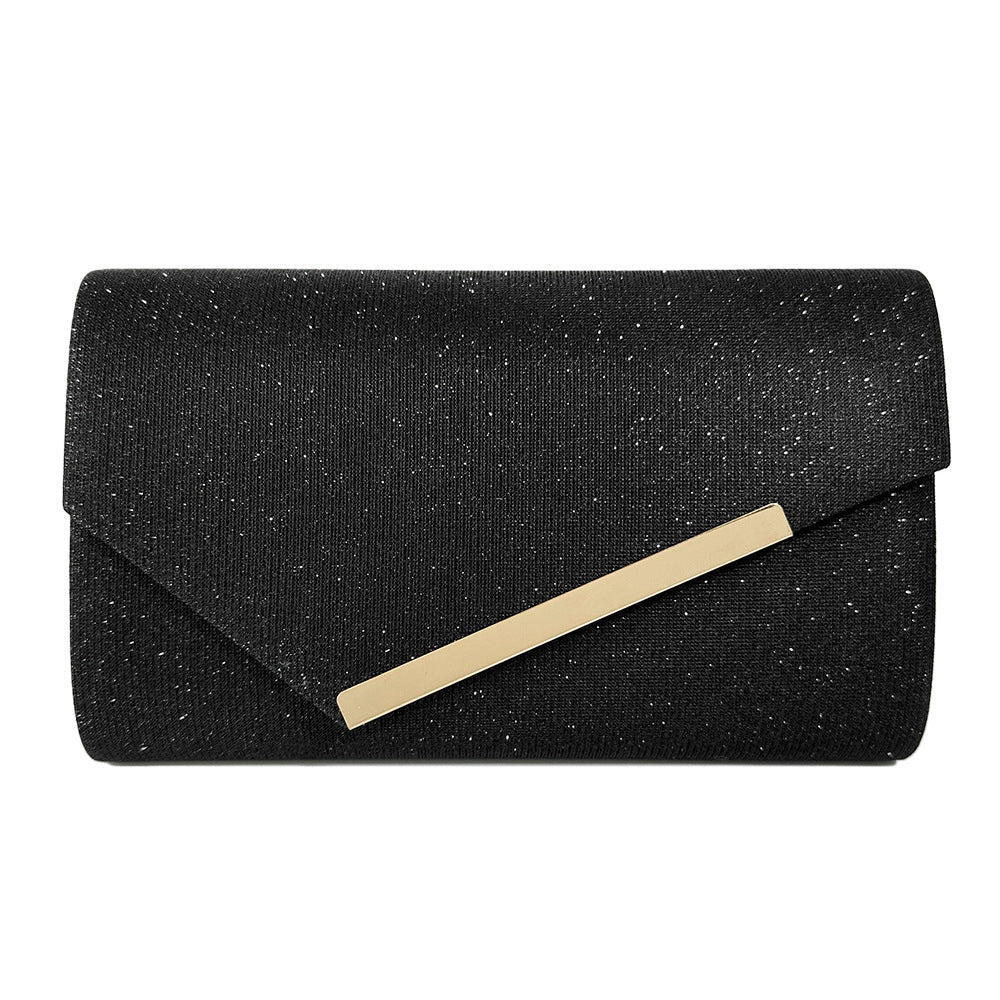 Simple Metal Edge Strip Shiny Color Changing Evening Bags