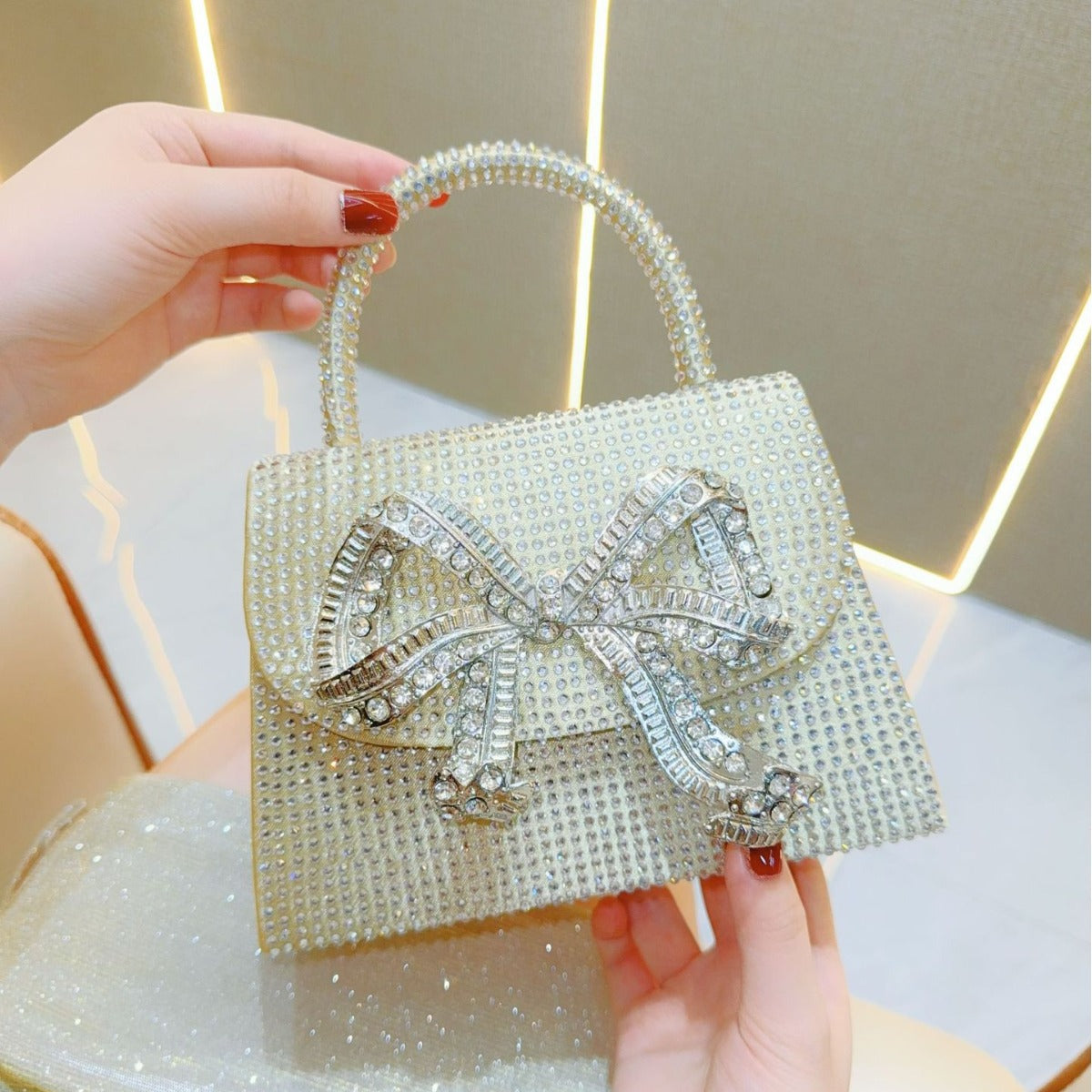 Banquet Rhinestone Quartz Full Diamond Dinner Evening Bags