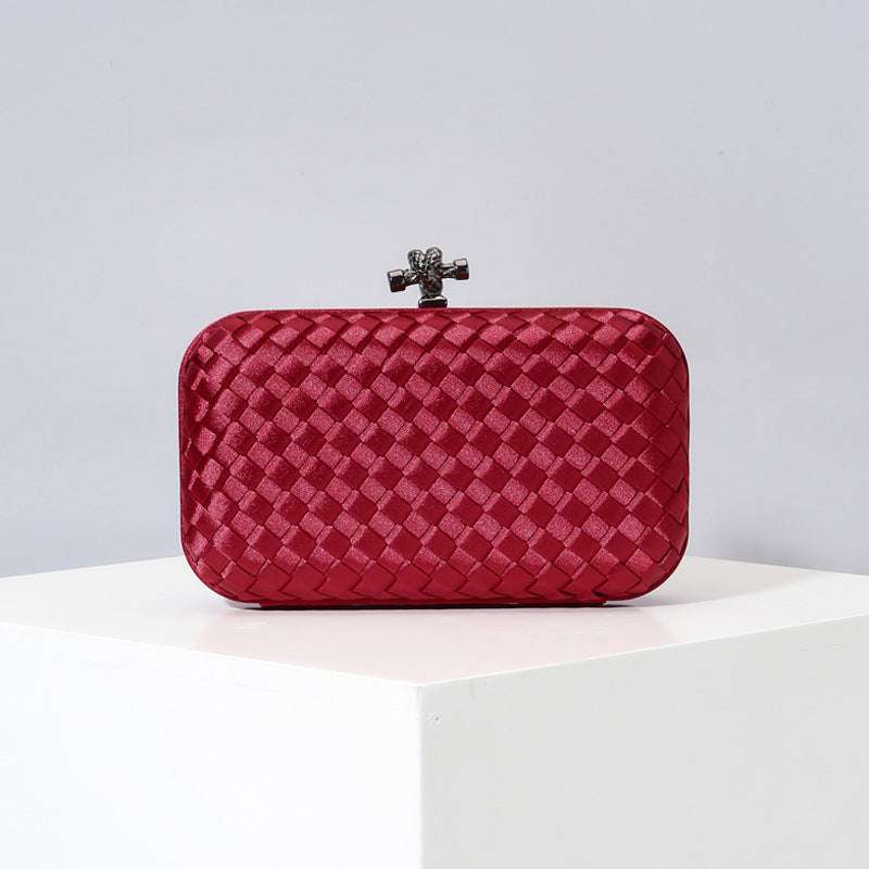 Women's Graceful Silk Hand-woven Simplicity Dinner Evening Bags