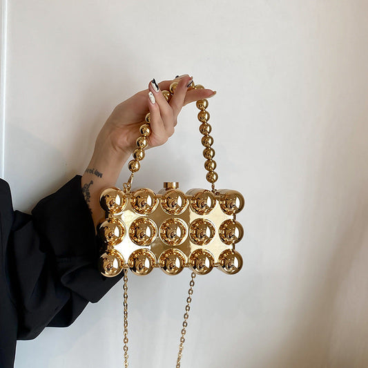 Women's Acrylic Egg Puff Box Fashion Candy Color Western Evening Bags