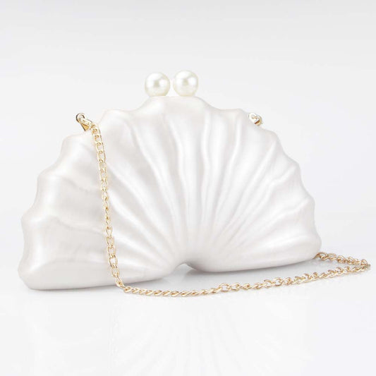 Women's Shell Acrylic Fashion Wedding Dinner Clutch Evening Bags