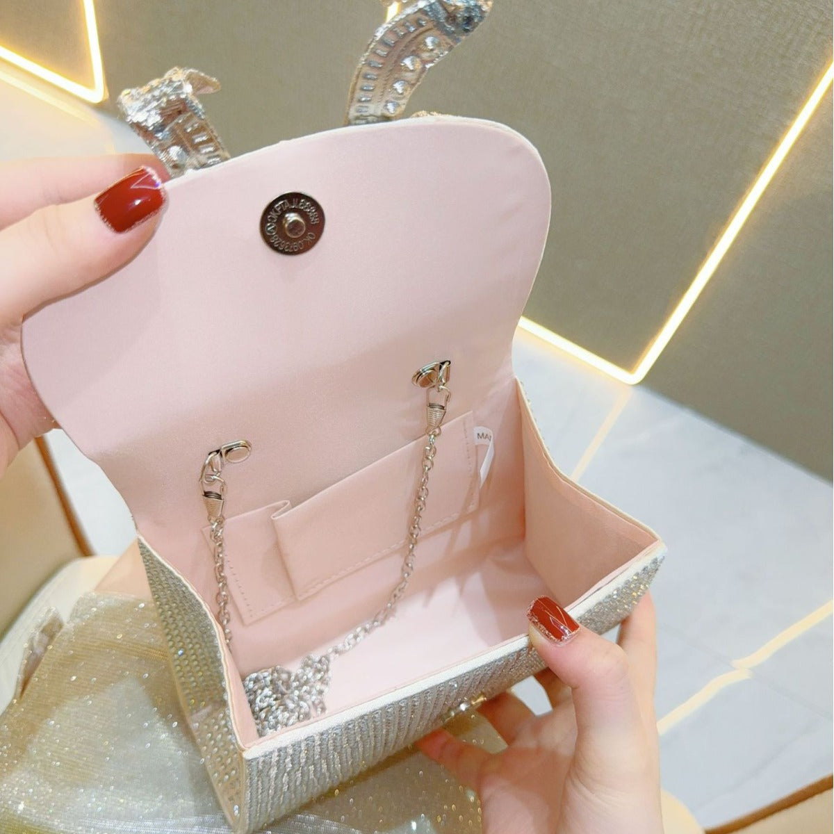 Banquet Rhinestone Quartz Full Diamond Dinner Evening Bags