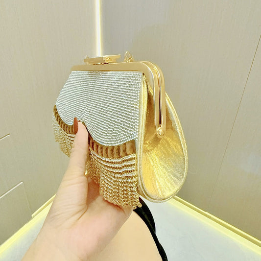 Tassel Rhinestone Dress Banquet Hand Diamond Bags