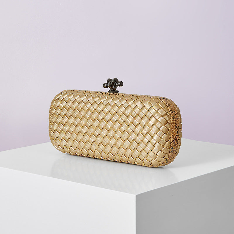 Women's Graceful Silk Hand-woven Simplicity Dinner Evening Bags