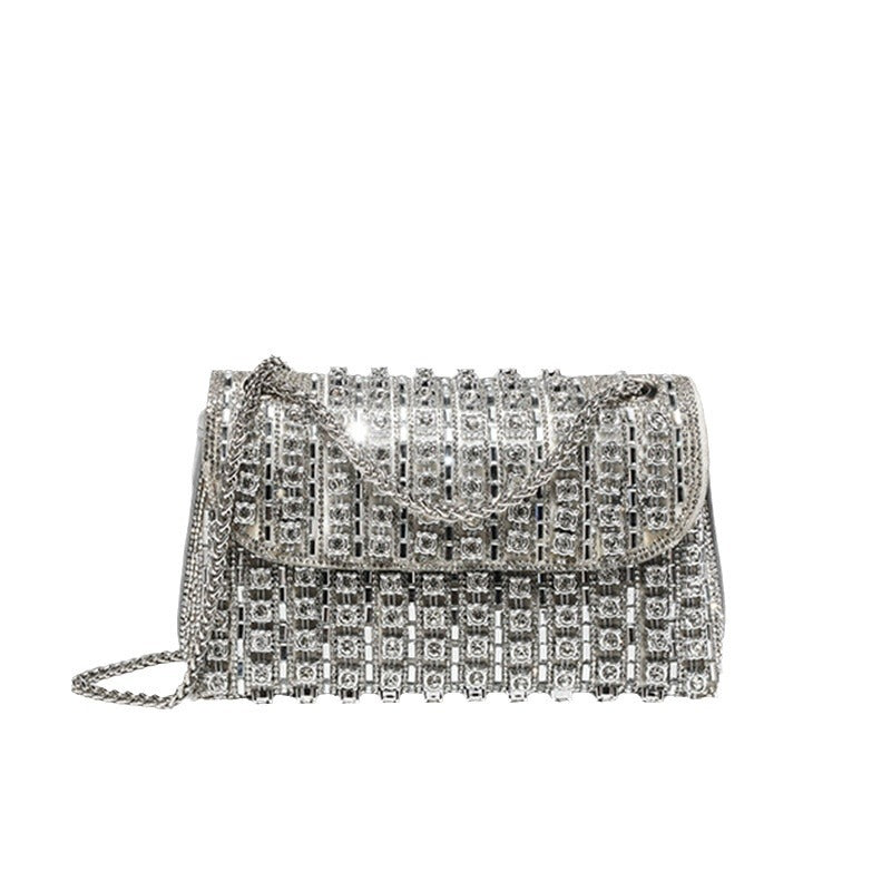 Women's Dinner Fashionable High-grade Underarm Full Diamond Evening Bags