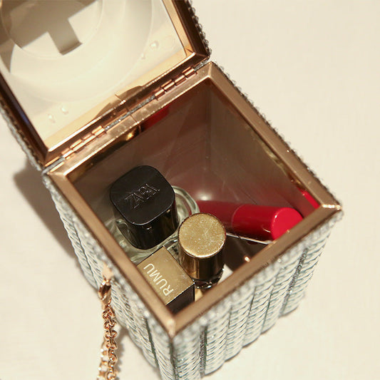 Diamond Fashion Dinner Makeup Storage Chain Evening Bags