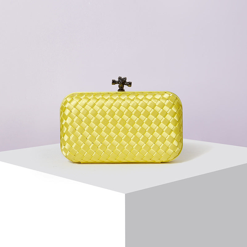 Women's Graceful Silk Hand-woven Simplicity Dinner Evening Bags