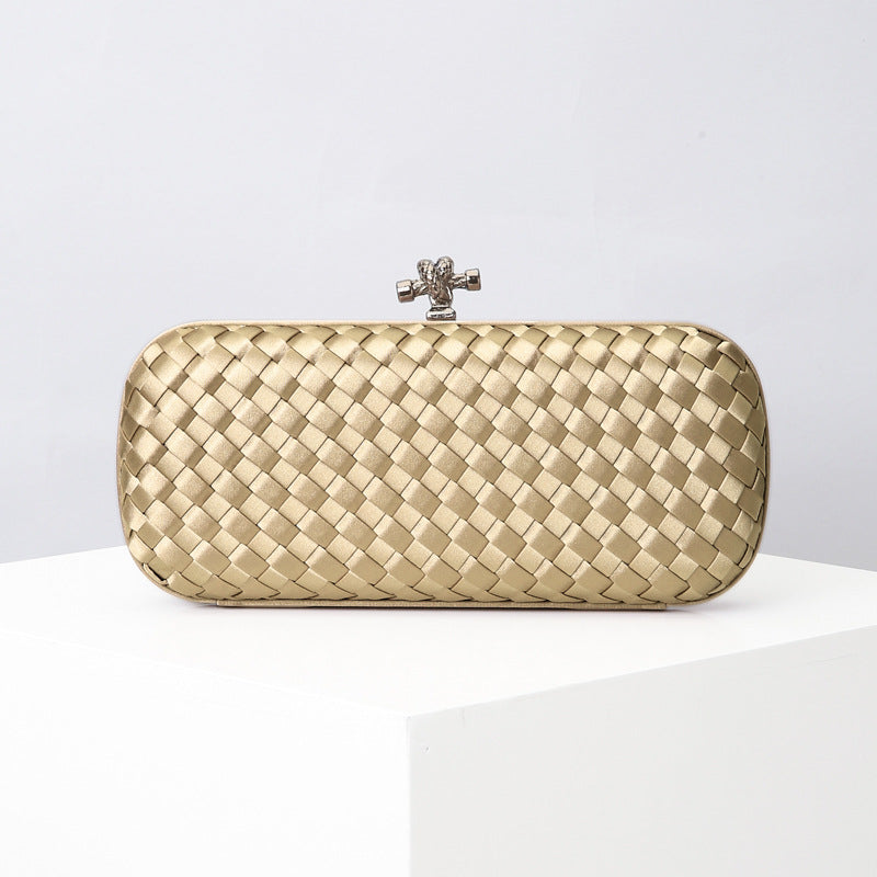Women's Graceful Silk Hand-woven Simplicity Dinner Evening Bags