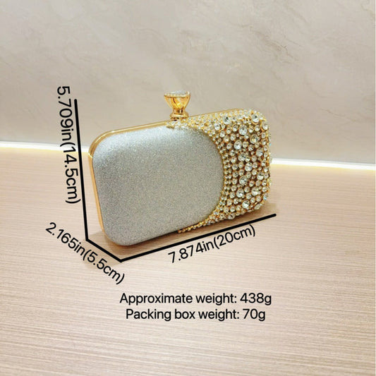 Party Diamond Dress Garment Banquet Clutch Evening Bags