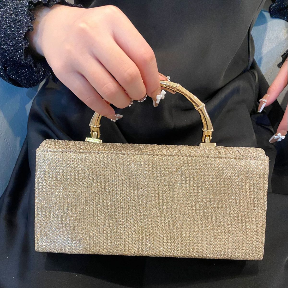 Bar Birthday Wedding Banquet Dress Pleated Evening Bags