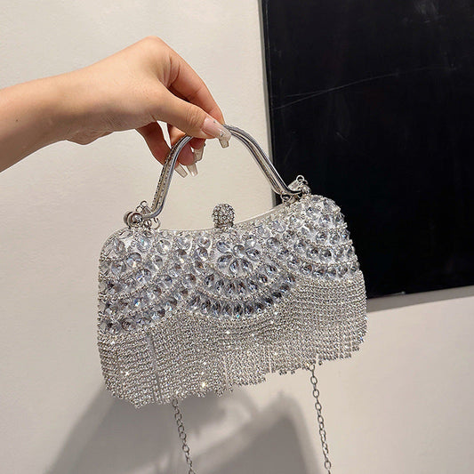 Women's Dinner Fashion Dress Full Diamond Shoulder Bags