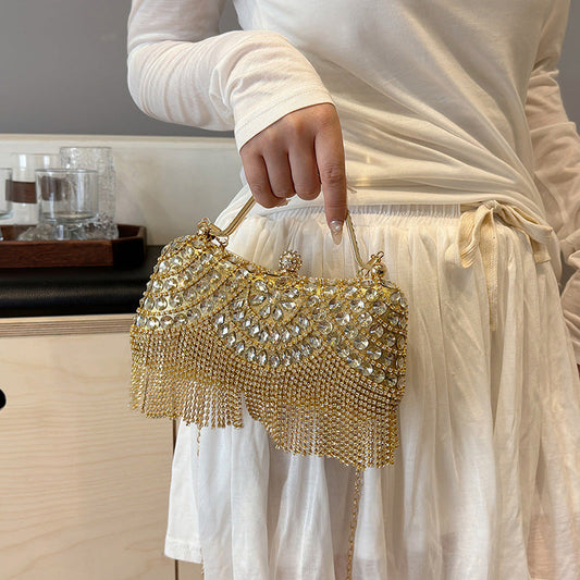 Women's Dinner Fashion Dress Full Diamond Shoulder Bags