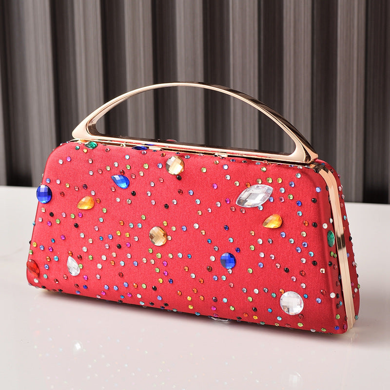 Rhinestone Dinner Silk Diamond Decorations Party Bags