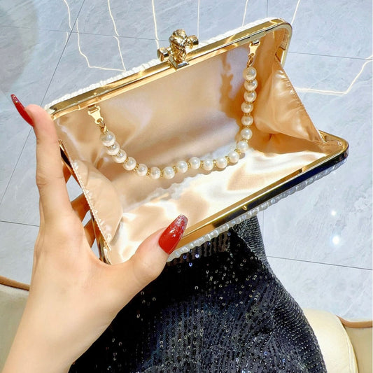 Classy Pretty Pleated Dinner Clutch Cross Evening Bags