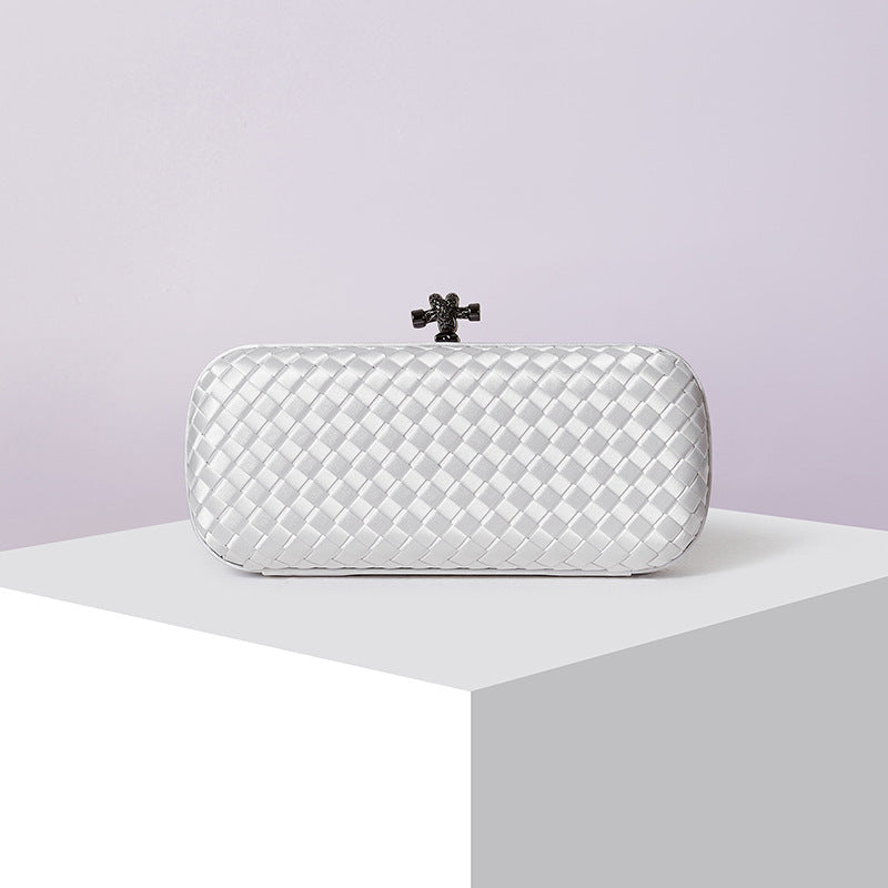 Women's Graceful Silk Hand-woven Simplicity Dinner Evening Bags