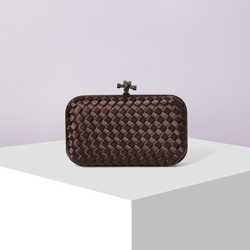 Women's Graceful Silk Hand-woven Simplicity Dinner Evening Bags