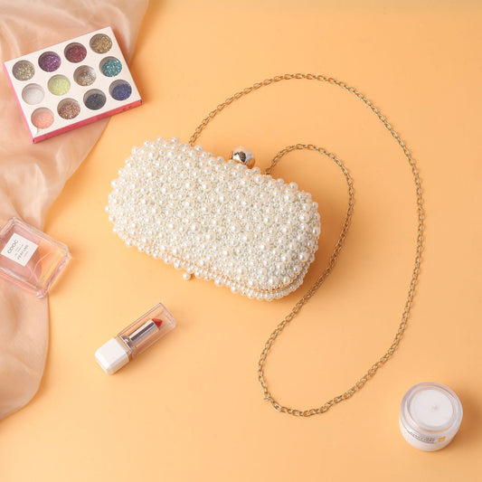 Pearl Dinner Party Cheongsam Clutch Banquet Evening Bags