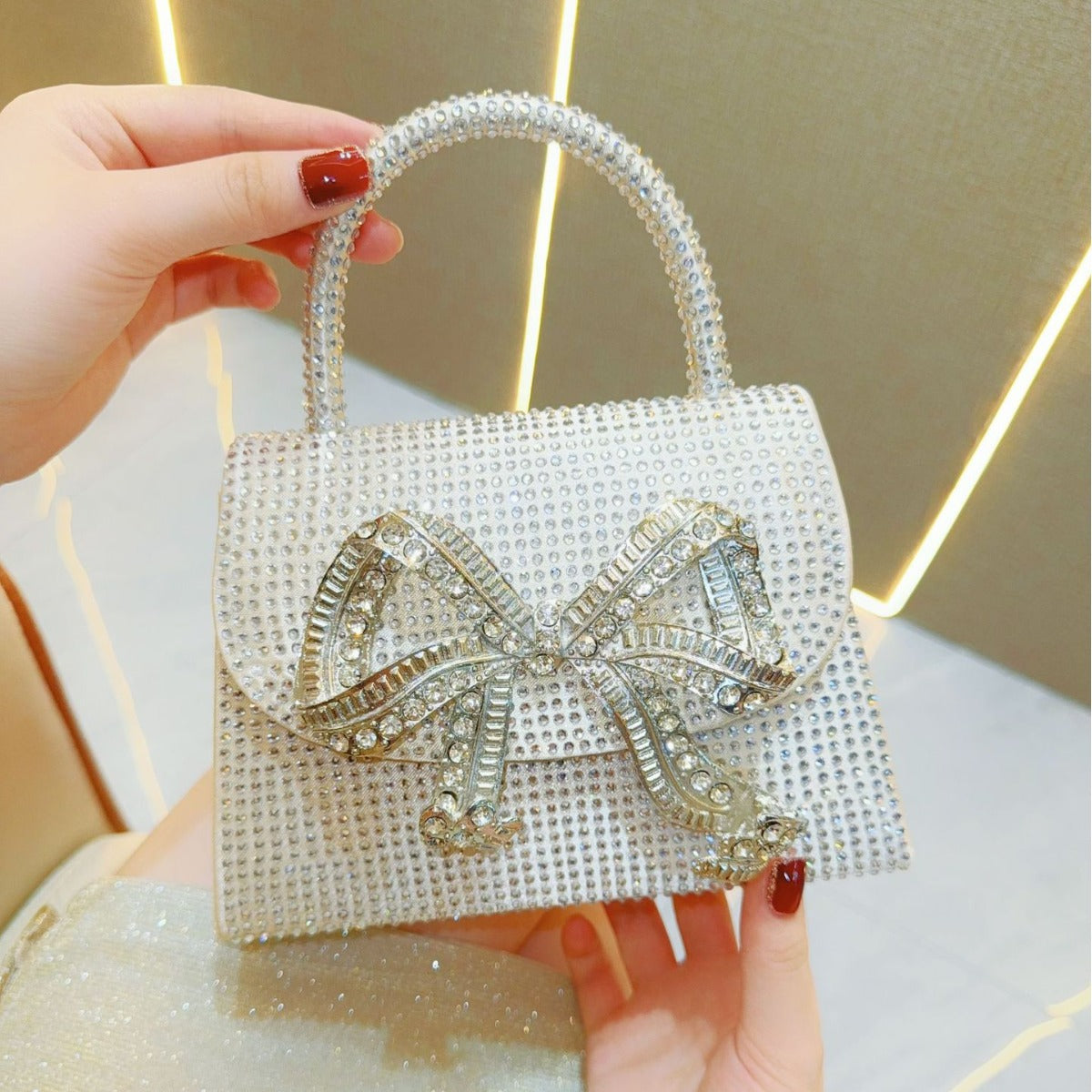 Banquet Rhinestone Quartz Full Diamond Dinner Evening Bags