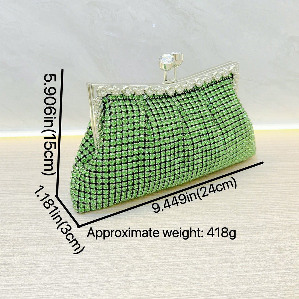 Luxury Rhinestone Shiny Bridal Wedding Matching Evening Bags