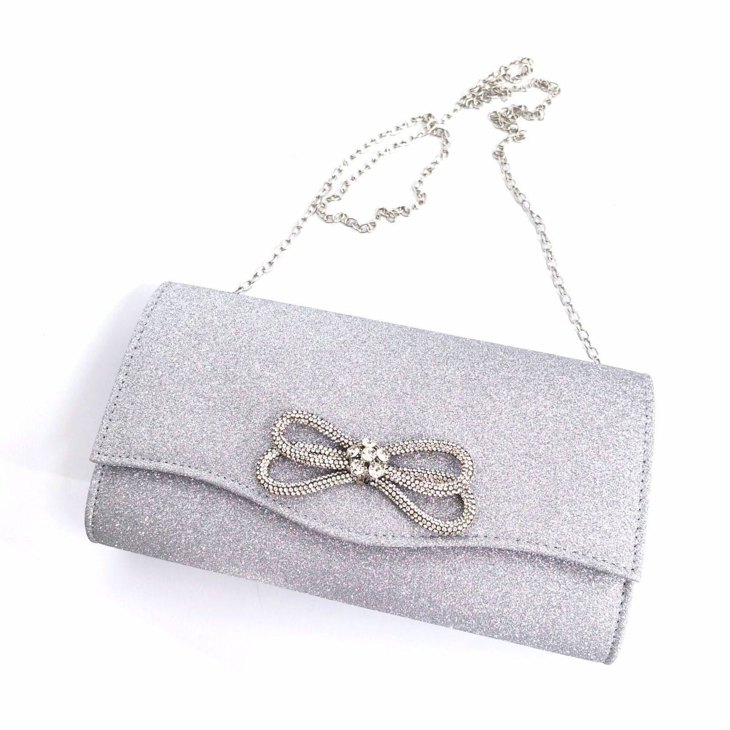 Women's Material Diamond Bow Dinner Light Luxury Evening Bags