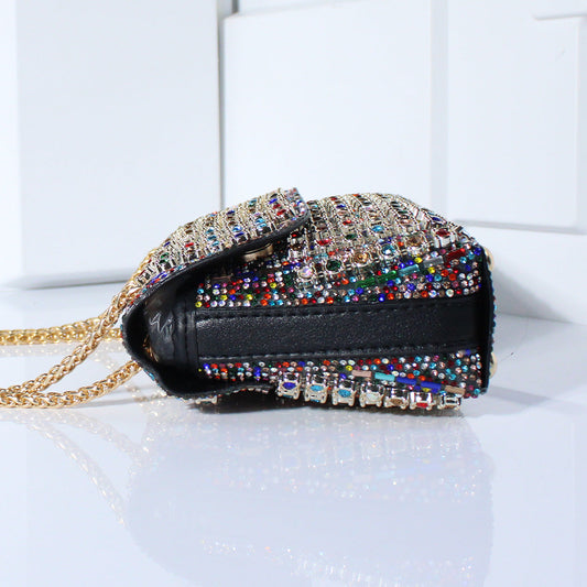 Women's Colorful Crystals Chain High-grade Delicate Rhinestone Evening Bags