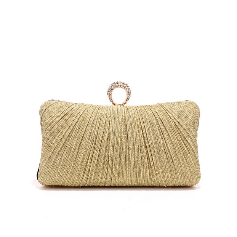 Women's Pleated Dinner Luxury Banquet Hand Dress Evening Bags