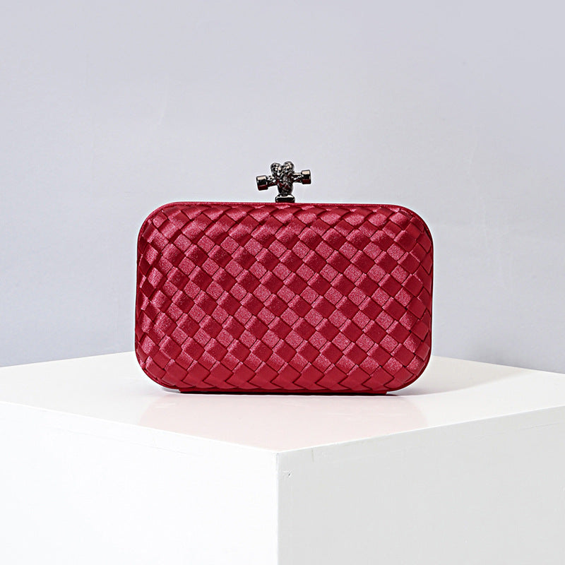 Women's Graceful Silk Hand-woven Simplicity Dinner Evening Bags
