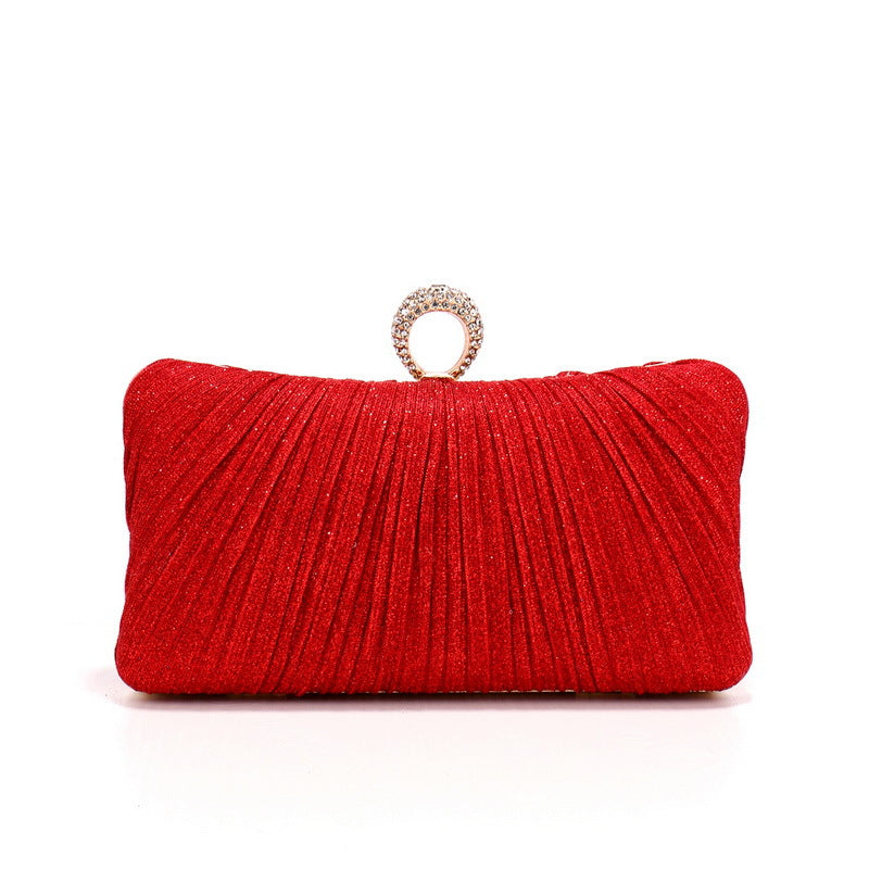 Women's Pleated Dinner Luxury Banquet Hand Dress Evening Bags