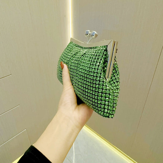 Luxury Rhinestone Shiny Bridal Wedding Matching Evening Bags