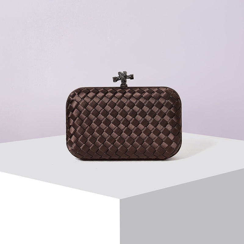 Women's Graceful Silk Hand-woven Simplicity Dinner Evening Bags