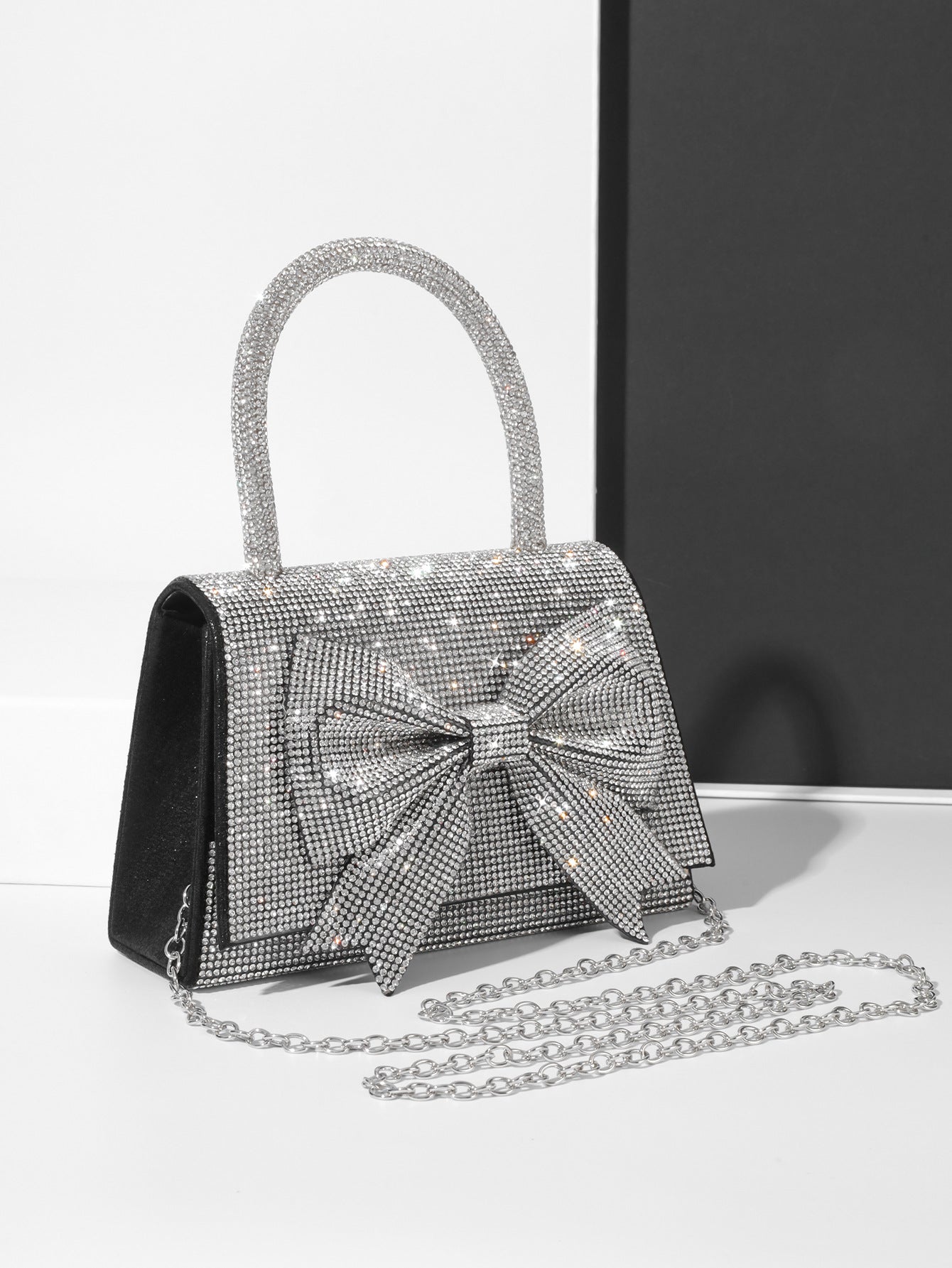 Dinner Light Luxury Full Diamond Bow Evening Bags