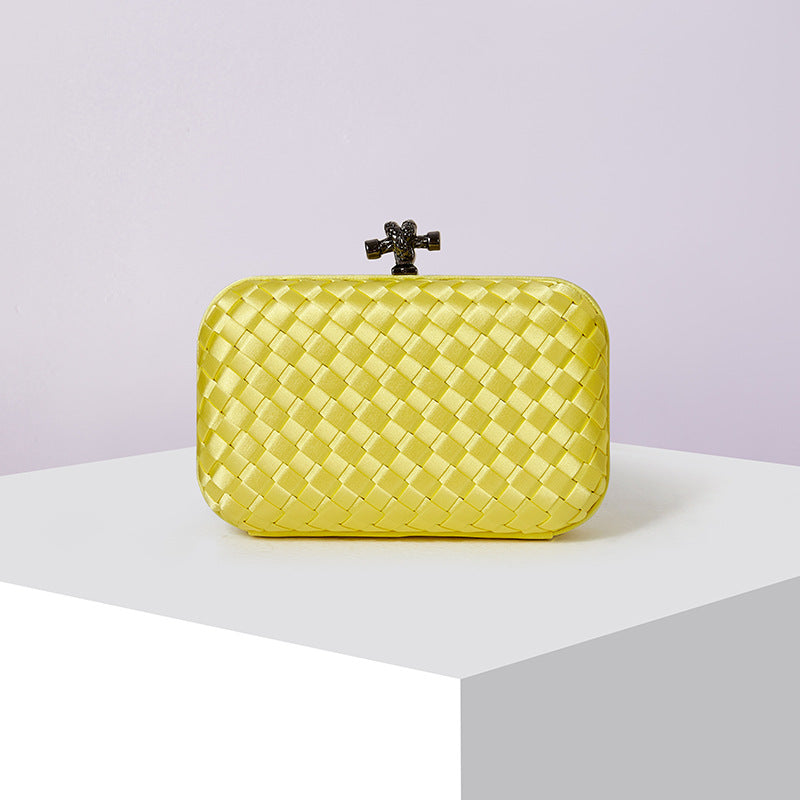 Women's Graceful Silk Hand-woven Simplicity Dinner Evening Bags