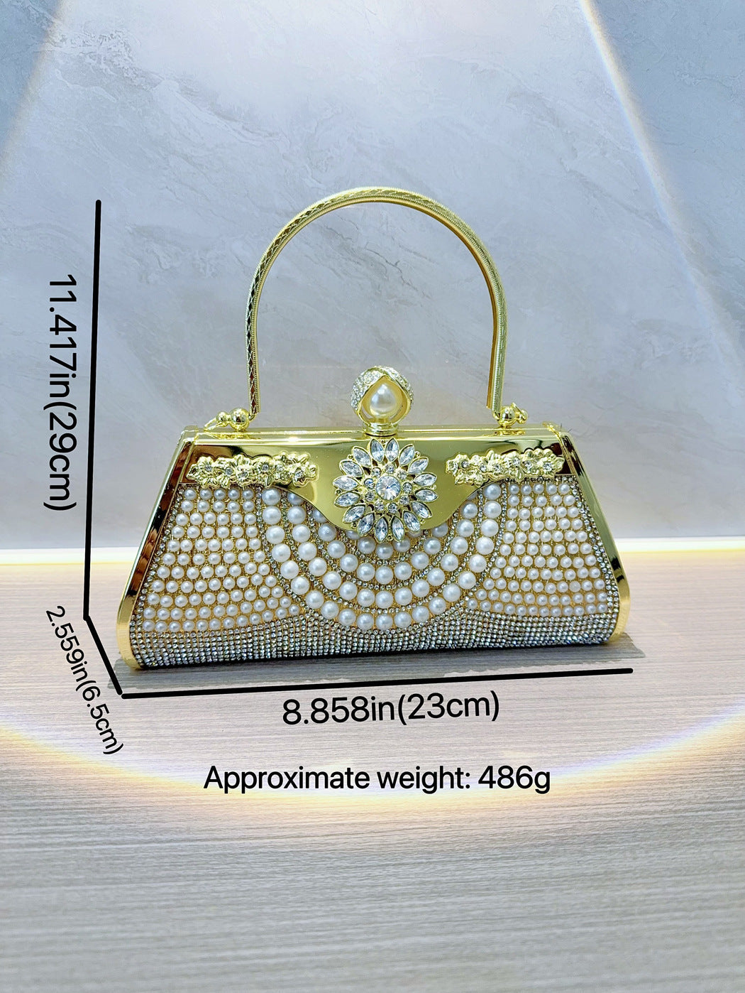 Women's Diamond Cheongsam Banquet Portable Dinner Evening Bags