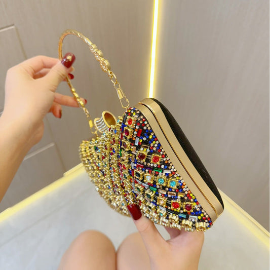 Rhinestone Wedding Birthday Banquet Diagonal Dinner Evening Bags