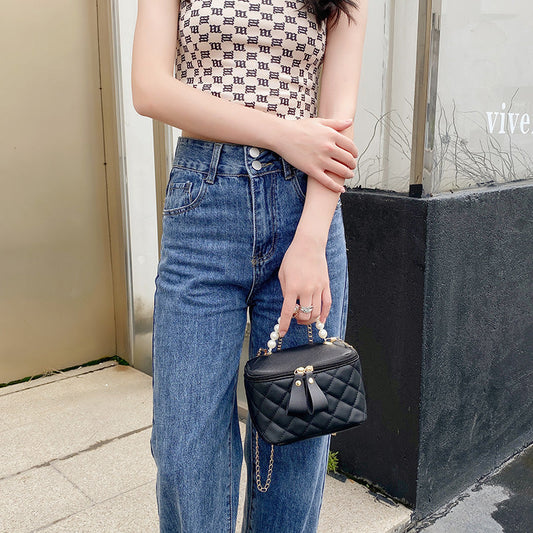 Women's Slouchy Elegant Embroidered Pearl Mini Evening Bags