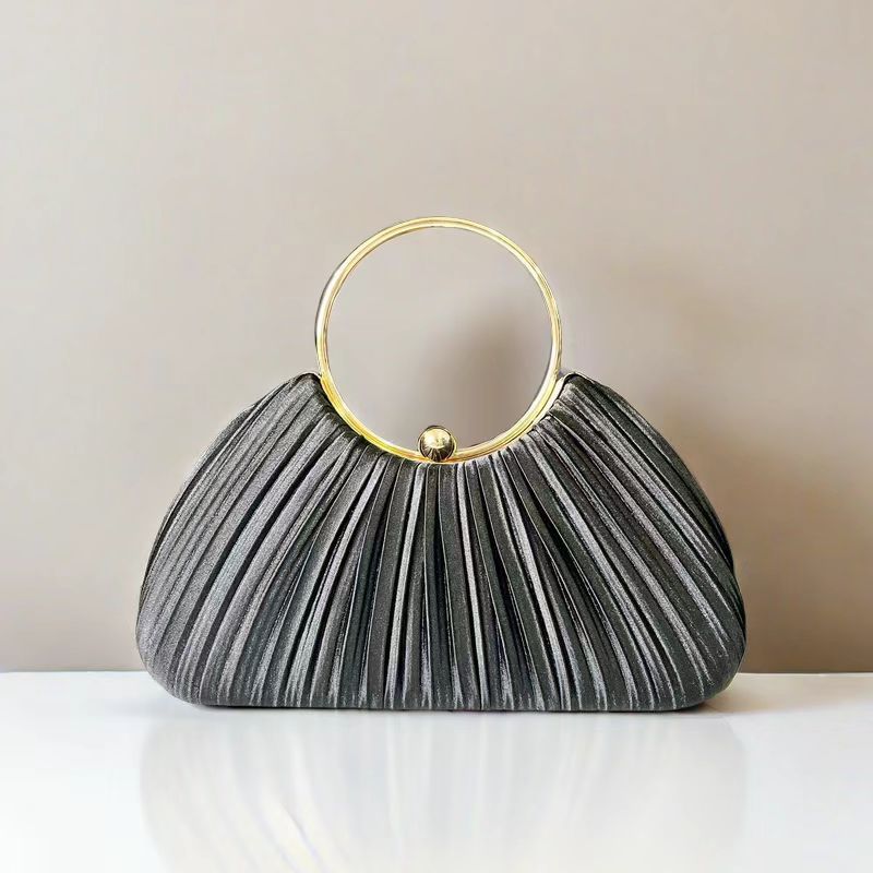 Women's Pleated Dinner Temperament Banquet Clutch Dress Evening Bags