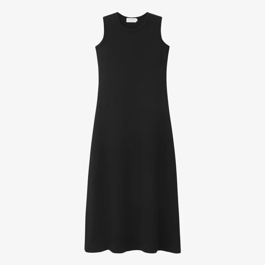 Summer Ribbing Closed-Fit Wrap Top & A-Line Dress High Stretch Matching Set – Chic & Comfortable Women's Outfit