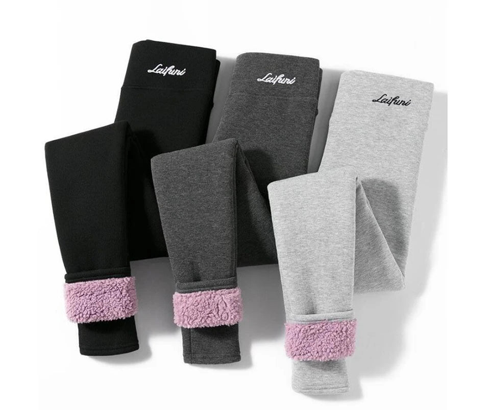 Winter Fleece Lined Tights Warm Thermal Leggings Thick Plush Stockings Pantyhose For Winter