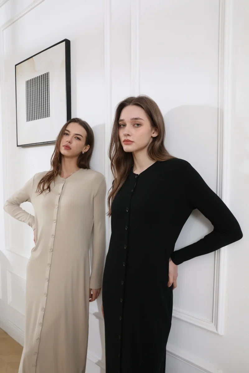 Women's Ribbed Maxi Summer Dress – Comfortable Sleeveless Button Front Long Dress | Casual & Elegant Lady's Clothing