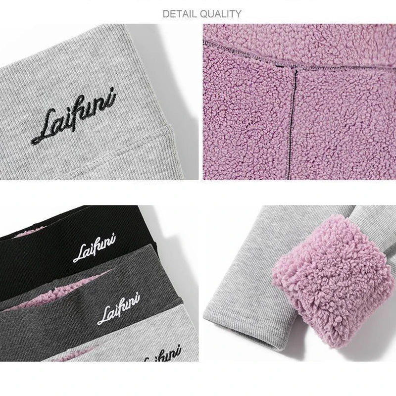 Winter Fleece Lined Tights Warm Thermal Leggings Thick Plush Stockings Pantyhose For Winter