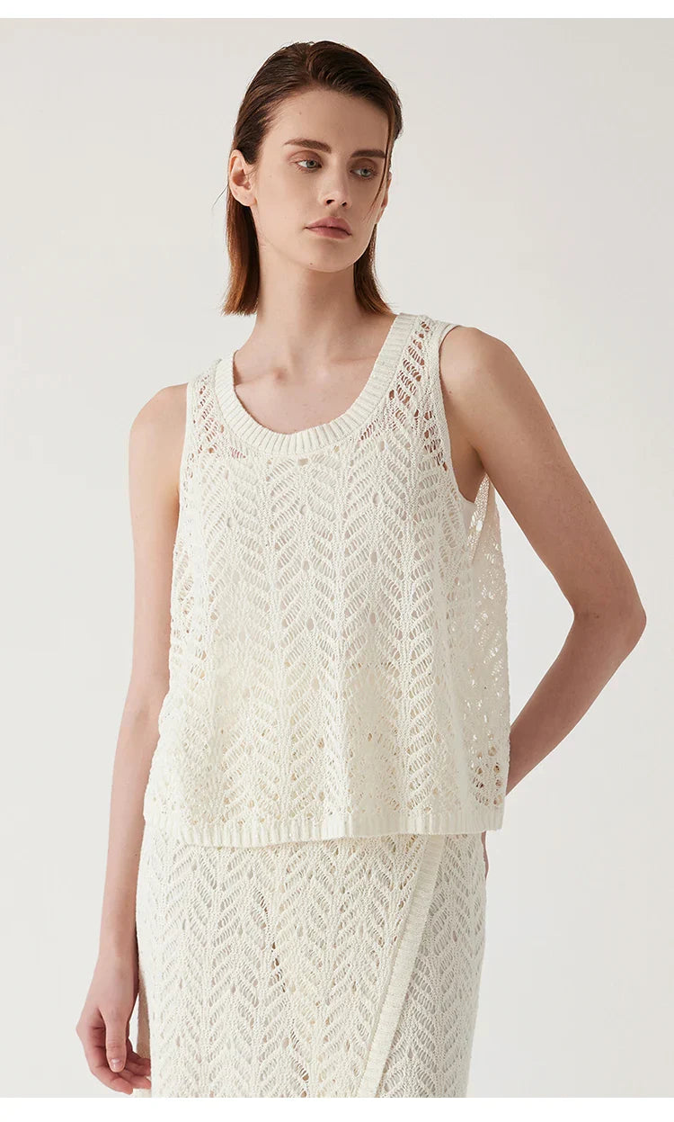 Women’s Premium 100% Linen Summer Vest – Elegant & Fashionable Lightweight Luxury Sleeveless Top for Ladies' Wardrobe