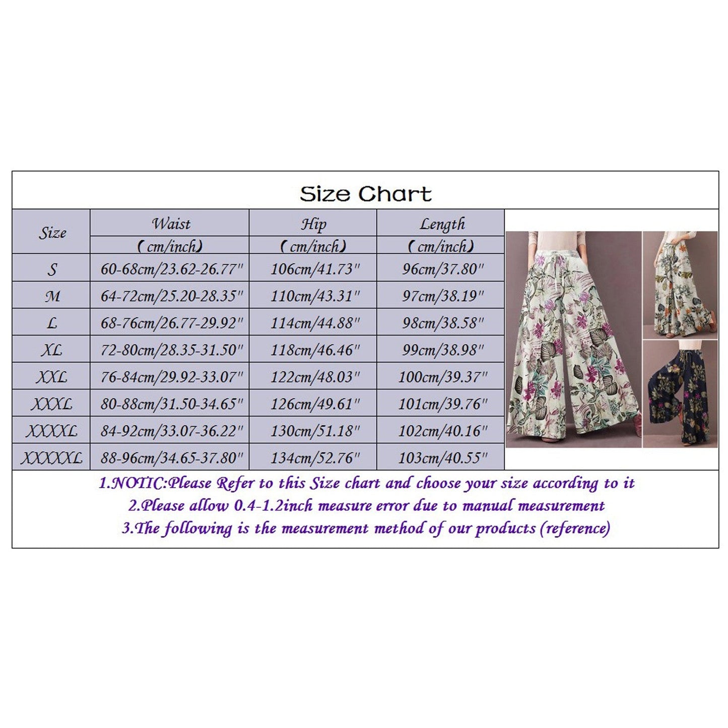 Women'S Casual Floral Printed Pants Belt Elastic Waist Wide Leg Pants Pocket Long Wide Leg Trousers Pantalones De Mujer 바지