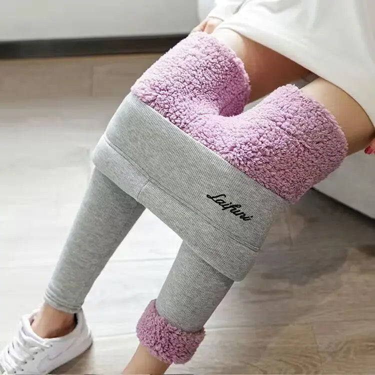 Winter Fleece Lined Tights Warm Thermal Leggings Thick Plush Stockings Pantyhose For Winter