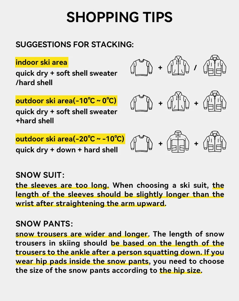 Men Women Solid Color Ski Jacket Ski Pants Warm Windproof Winter Overalls Hoodie Waterproof Outdoor Sports Clothing Snowboard