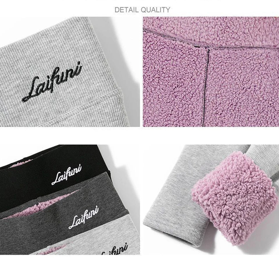 Winter Fleece Lined Tights Warm Thermal Leggings Thick Plush Stockings Pantyhose For Winter