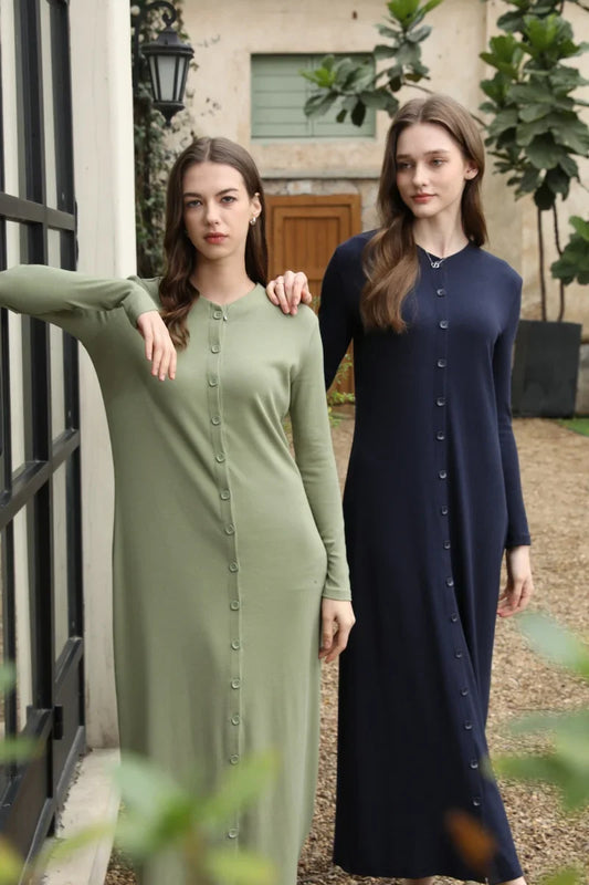 Women's Ribbed Maxi Summer Dress – Comfortable Sleeveless Button Front Long Dress | Casual & Elegant Lady's Clothing