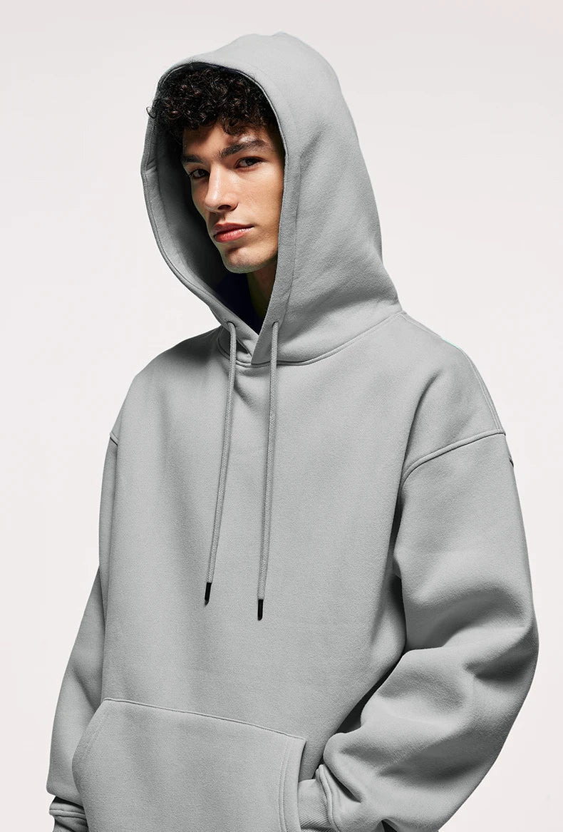 INFLATION 350gsm Thick Velvet Tracksuit – Unisex Solid Color Jogging Suit | 2023 Trendy Matching Fleece Sweatpants & Hoodie Set