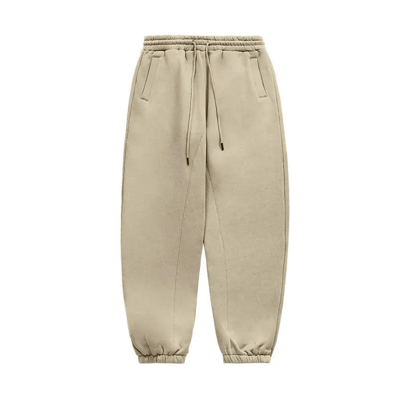 INFLATION 350gsm Thick Velvet Tracksuit – Unisex Solid Color Jogging Suit | 2023 Trendy Matching Fleece Sweatpants & Hoodie Set